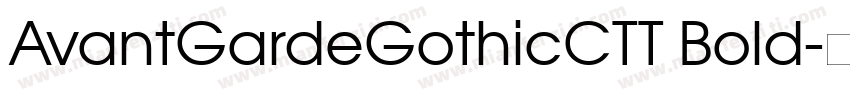 AvantGardeGothicCTT Bold字体转换